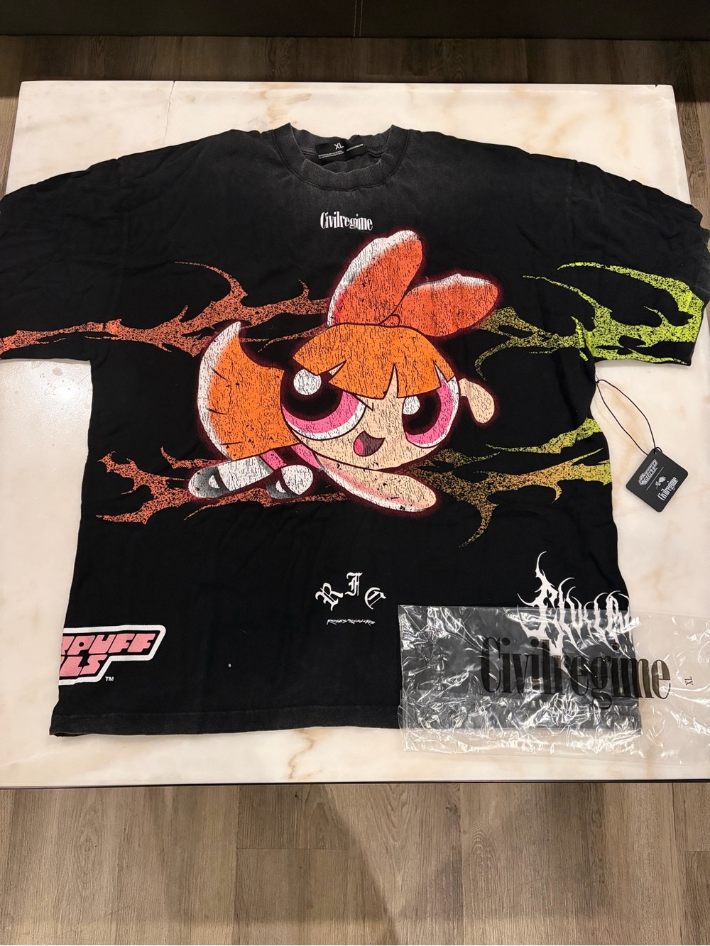 Civil Regime x Power Puff Girls Cartoon Blossom sz XL *sold out box drop*